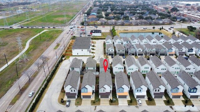 bird's eye view featuring a residential view