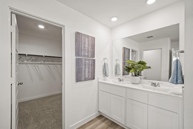 bathroom with vanity