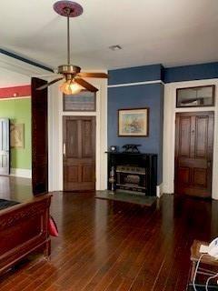 interior space with hardwood / wood-style floors