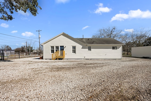 view of back of property