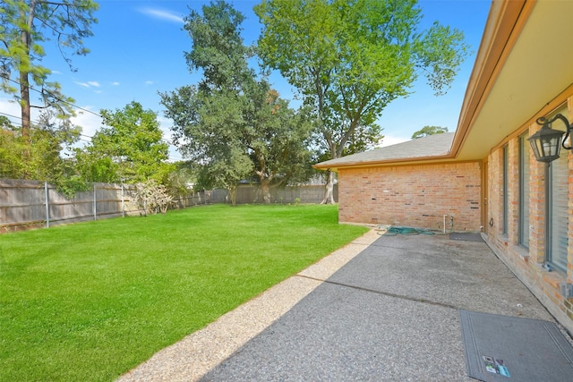 view of yard with a patio