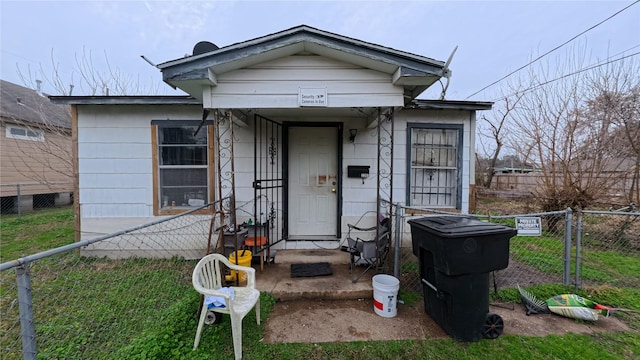 view of bungalow-style home