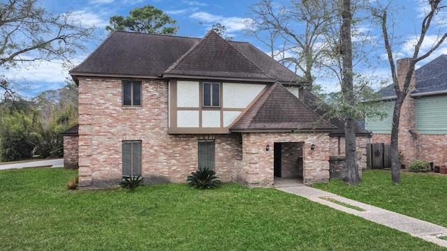 view of front of property with a front yard