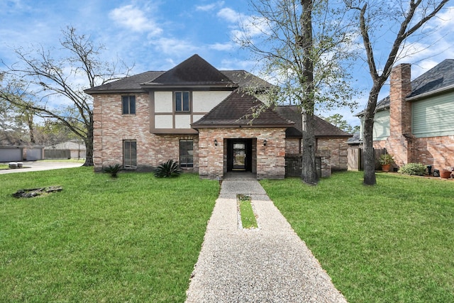 view of front of house featuring a front yard