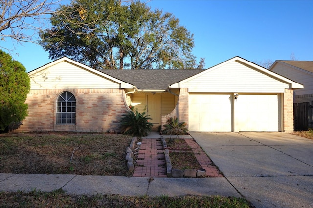 ranch-style house with a garage