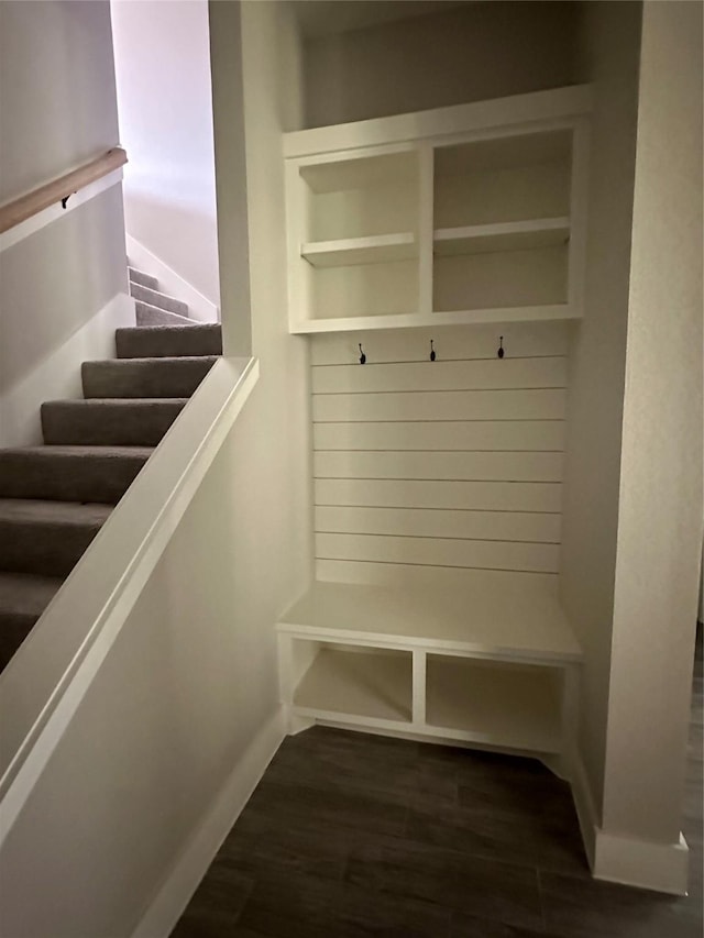 1037 Rd 6609, Dayton, TX 77535 - mudroom with baseboards and dark wood-style flooring