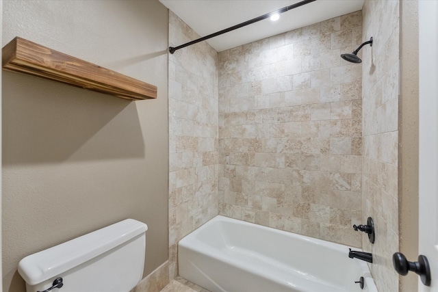 full bathroom featuring shower / washtub combination and toilet