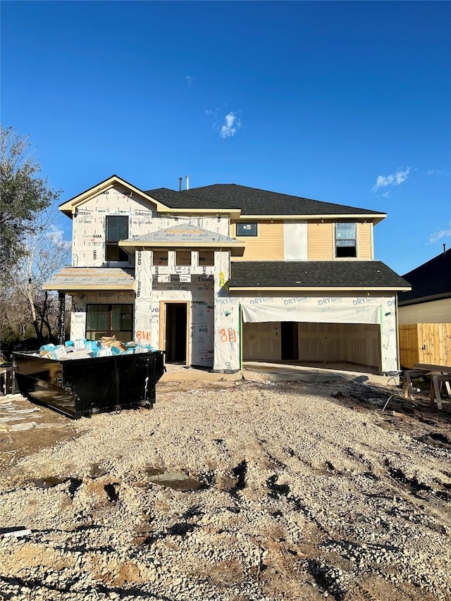 view of front of property