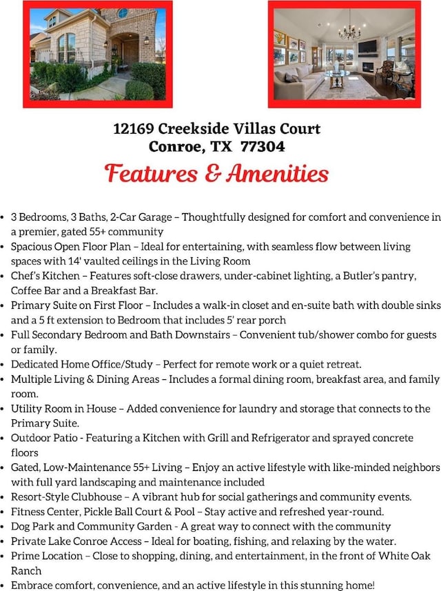 12169 Creekside Villas Ct, Conroe, TX 77304 - view of a document