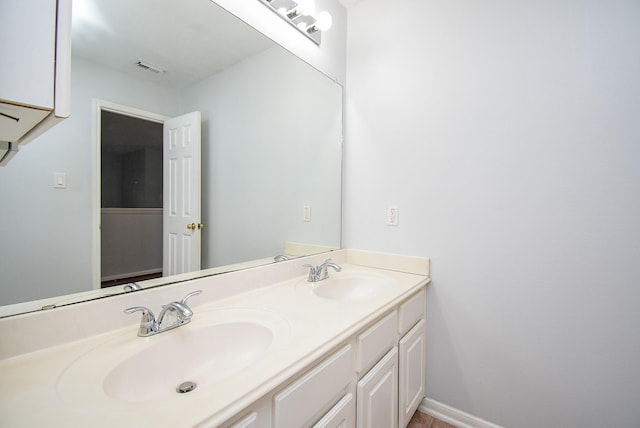 bathroom featuring vanity