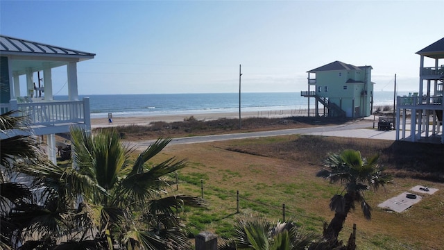 water view with a beach view