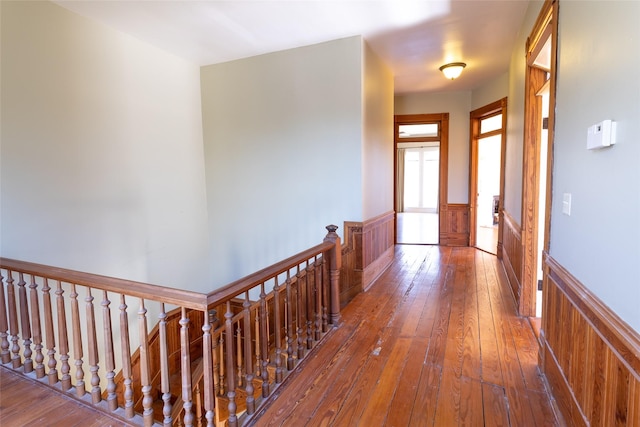 hall featuring hardwood / wood-style floors