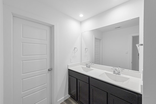 bathroom featuring vanity