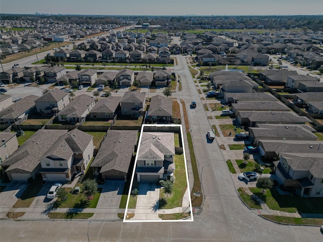 drone / aerial view featuring a residential view