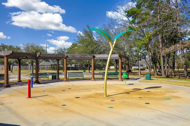 view of property's community featuring a playground