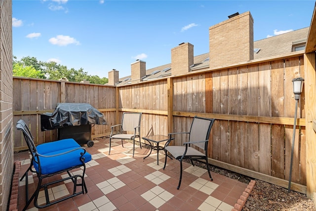 view of patio / terrace with grilling area