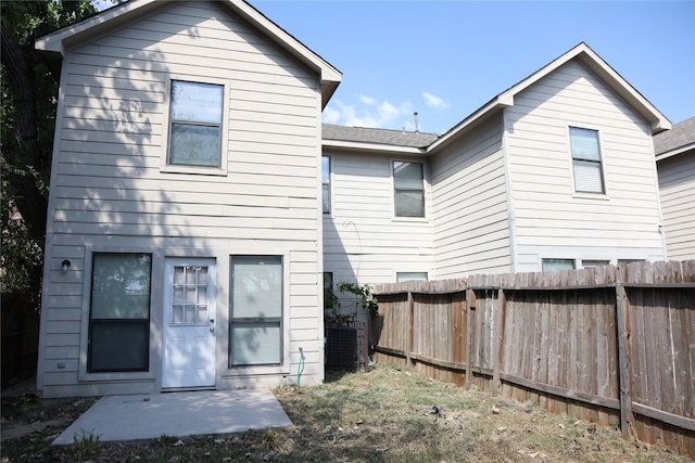 rear view of house with a patio area