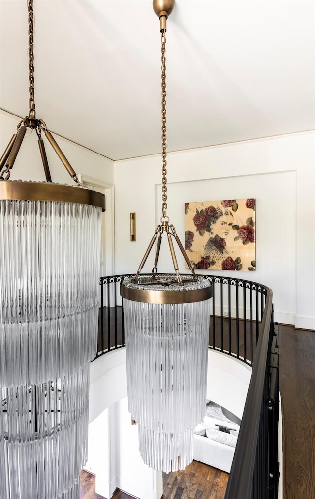 room details featuring hardwood / wood-style flooring