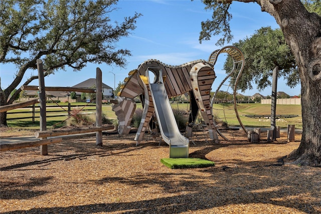 view of play area