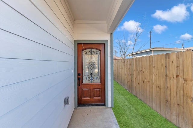 view of property entrance