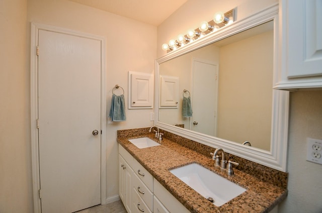 bathroom featuring vanity