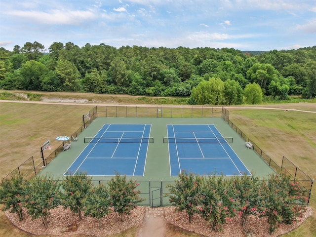 view of tennis court