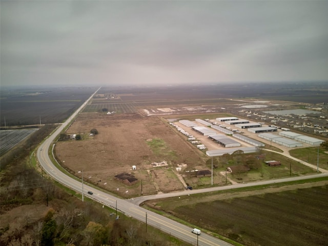 aerial view featuring a rural view