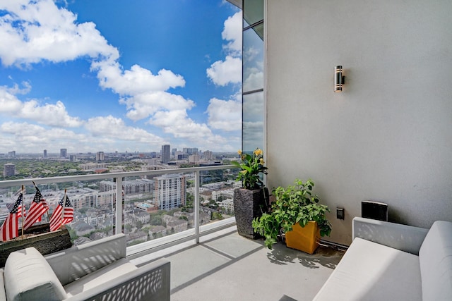 view of balcony