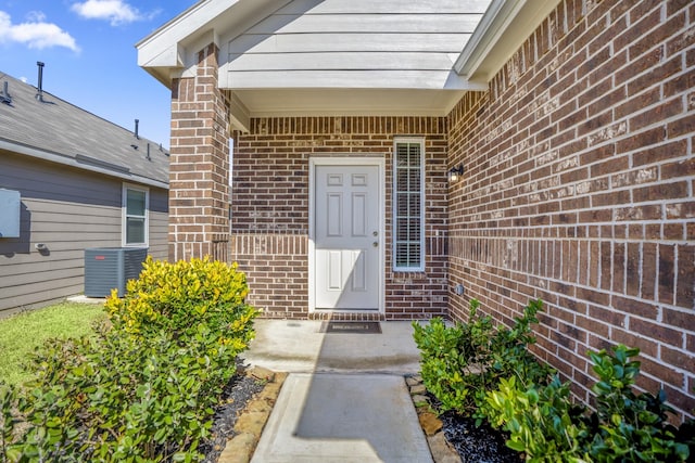 entrance to property with central AC