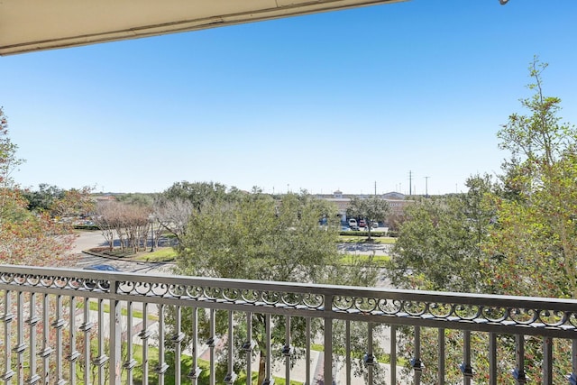 view of balcony