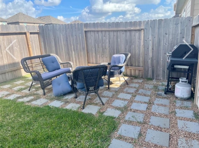 view of patio / terrace with area for grilling