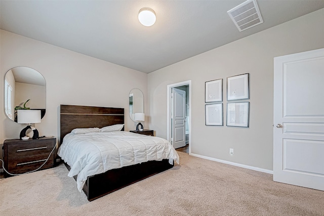 bedroom featuring carpet