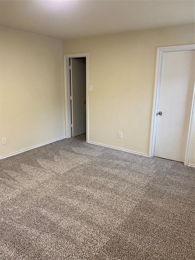 view of carpeted empty room