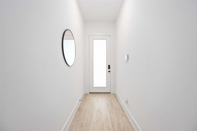 entryway featuring light hardwood / wood-style flooring