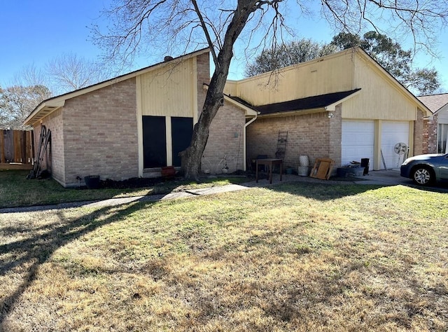 exterior space with a yard