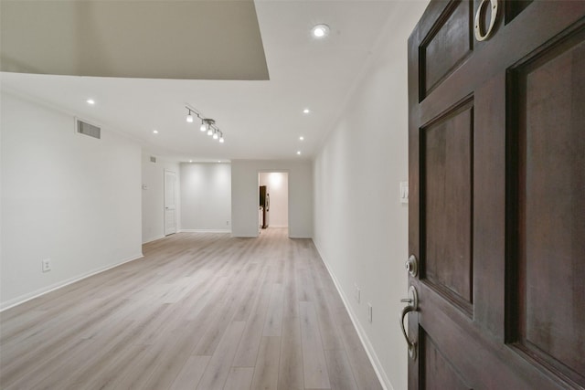 entryway with light wood-type flooring