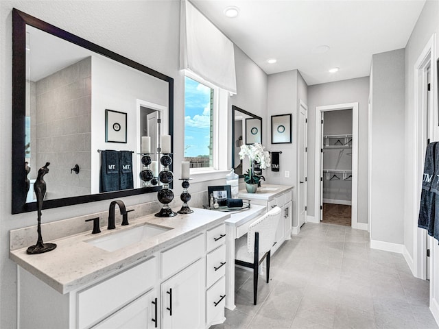 bathroom with vanity