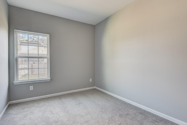 view of carpeted empty room