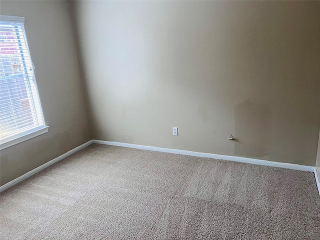 view of carpeted empty room