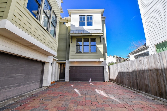 view of front of house featuring a garage