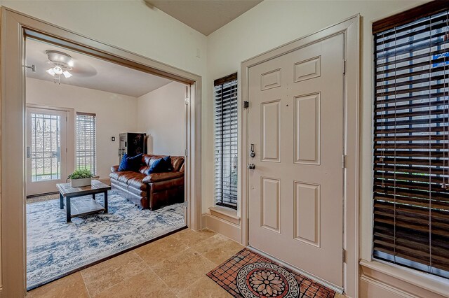 view of foyer entrance