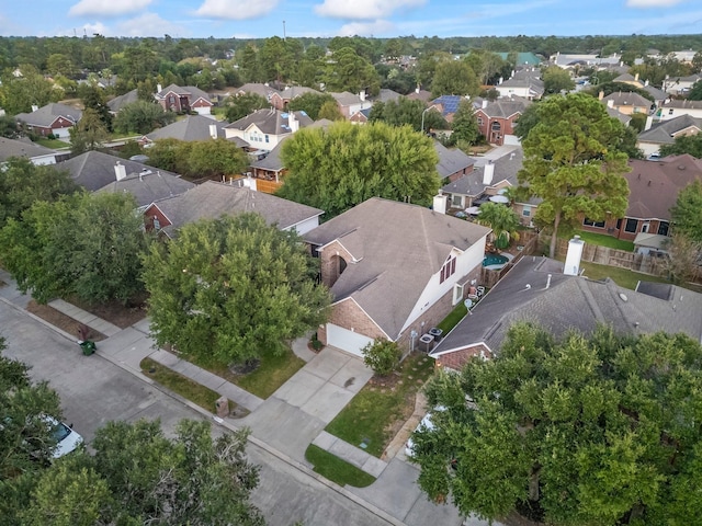 drone / aerial view featuring a residential view