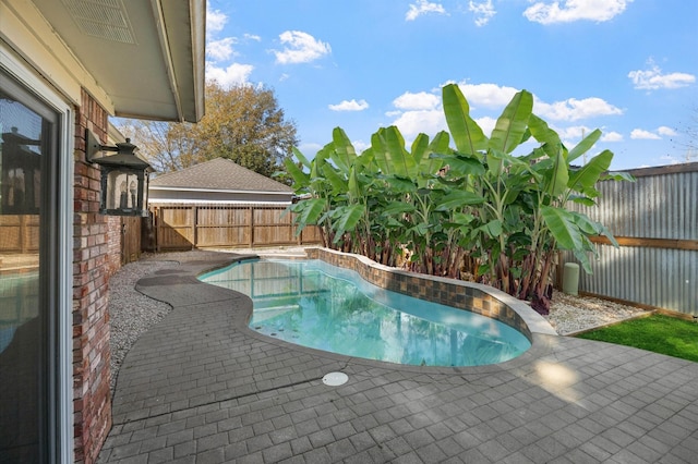 view of pool with a patio