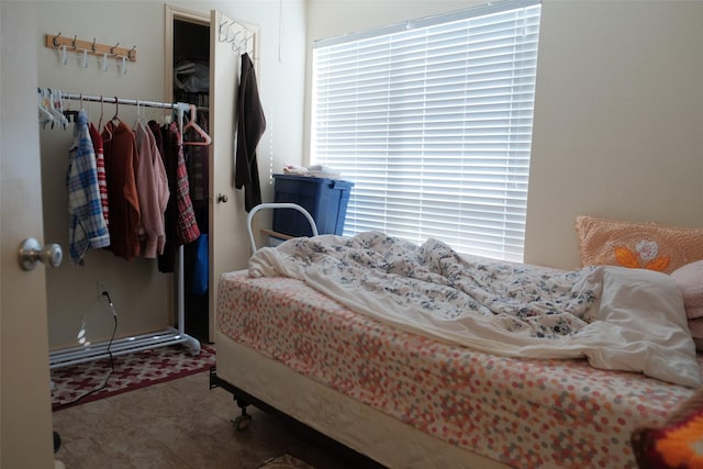 bedroom featuring a closet