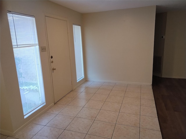 view of tiled entryway