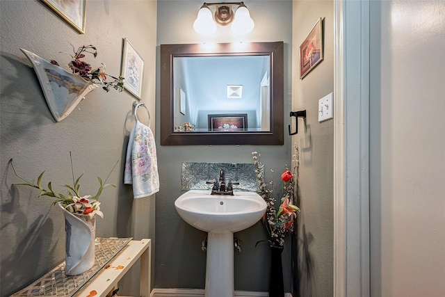 bathroom with a sink