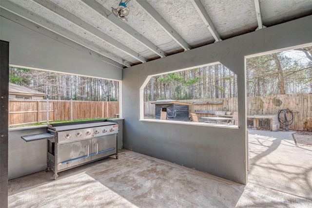 view of sunroom / solarium