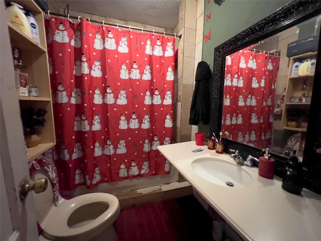 bathroom with toilet and sink