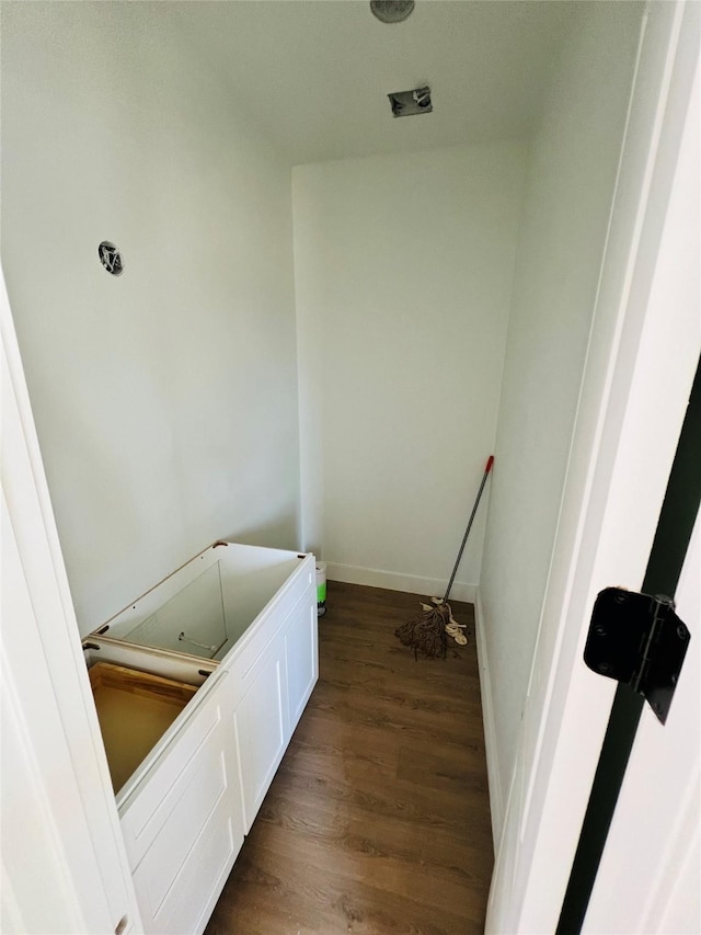 bathroom featuring hardwood / wood-style flooring