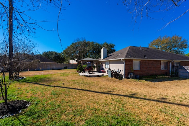 exterior space with a gazebo